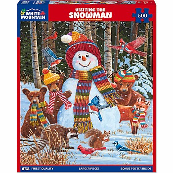 Visiting the Snowman - 500 Piece Jigsaw Puzzle