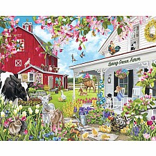 Spring Green Farm - 1000 Piece Jigsaw Puzzle