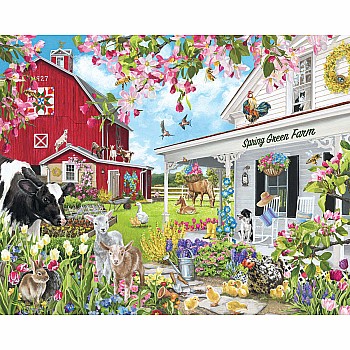 Spring Green Farm - 1000 Piece Jigsaw Puzzle