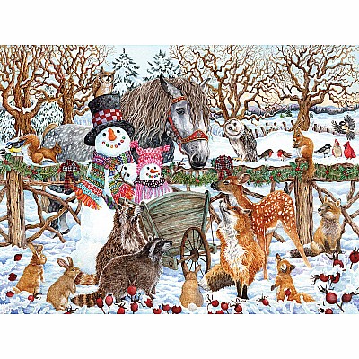 Snowman and Friends - 300 Piece Jigsaw Puzzle