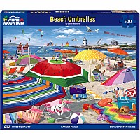 Beach Umbrellas - 500 Piece Jigsaw Puzzle