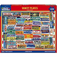 Vanity Plates - 1000 Piece Jigsaw Puzzle