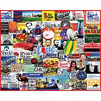 I Love Illinois - 1000 Piece Jigsaw Puzzle