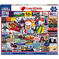 I Love Illinois - 1000 Piece Jigsaw Puzzle