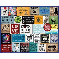 I Love Dogs - 1000 Piece Jigsaw Puzzle