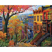 Autumn In The City - 1000 Piece Jigsaw Puzzle