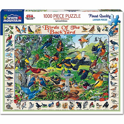 Birds of the Back Yard - 1000 Piece - White Mountain Puzzles