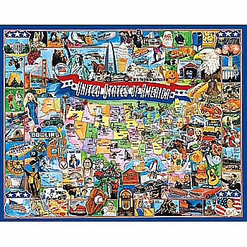 United States of America Puzzle-White Mountain Puzzles