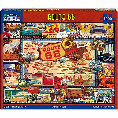 Route 66 - 1000 Piece - White Mountain Puzzles