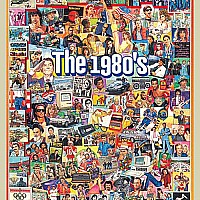 White Mountain Puzzles The Eighties 1000 Piece Puzzle