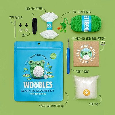 Woobles Henri the Frog Crochet Kit