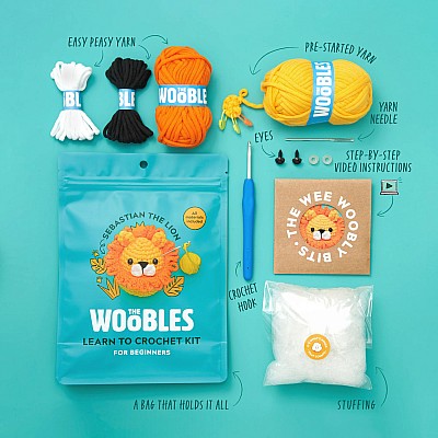 Sebastian the Lion Beginner Crochet Kit