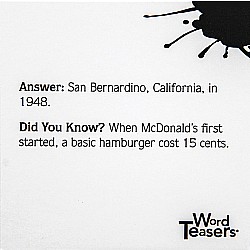 WordTeasers: American Trivia