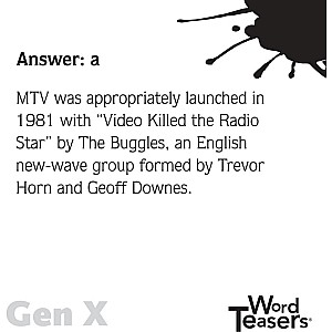 WordTeasers: Generations