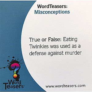 WordTeasers: Misconceptions