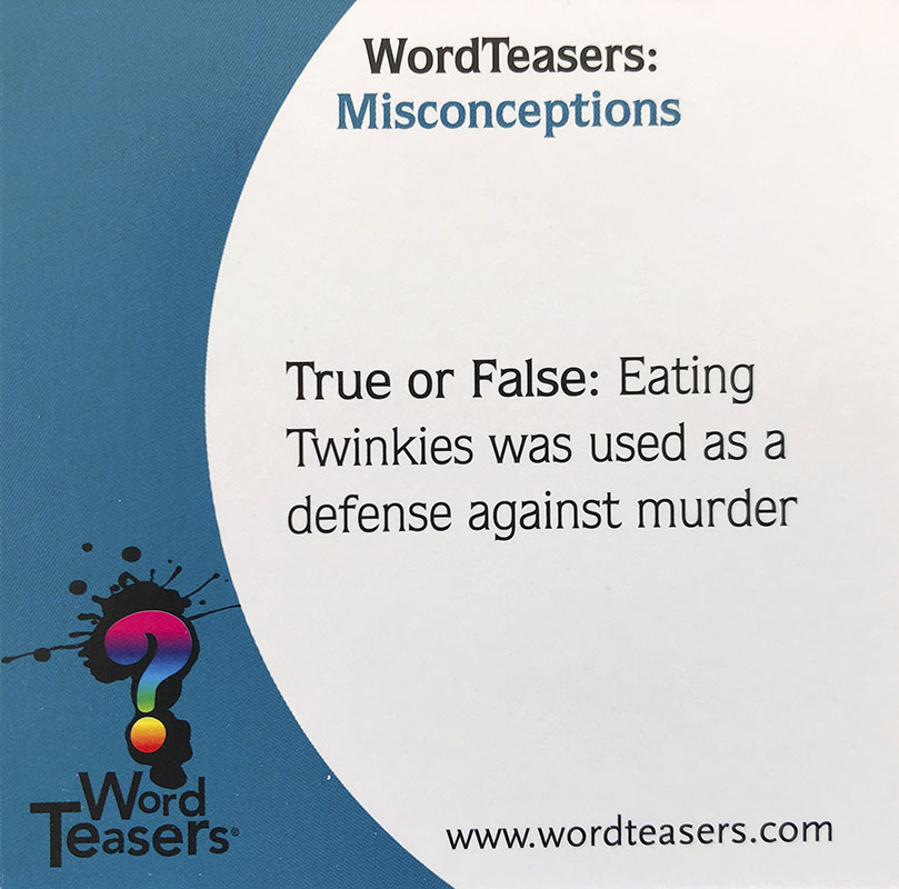 WordTeasers: Misconceptions