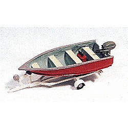 Fishing Boat w/Motor & Trailer