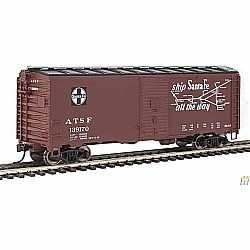 HO Scale - 40' Association of American Railroads 1944 Boxcar - Ready to Run - Santa Fe #139170 (Mineral Red, black, white; "The