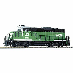 HO Scale - EMD GP9M - Standard DC - Burlington Northern #1709 (green, white)