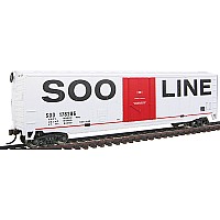 HO Scale - 50' Plug-Door Boxcar - Ready to Run - Soo Line