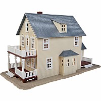 HO Scale - Two-Story House - Kit - 3 x 7" 7.7 x 17.7cm