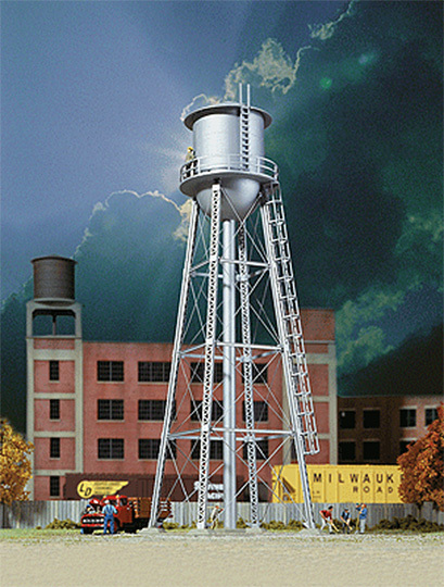 Green & Silver Water Tower Building N Scale #4618 
