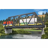HO Scale - Modernized Double-Track Railroad Truss Bridge - Kit - 15 x 5 x 4-1/2