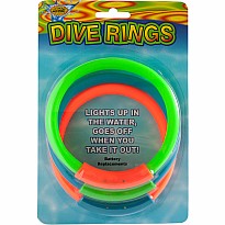 Lighted Dive Rings Pool Toy