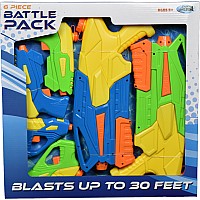 Battle Pack Water Guns (6 pc set)