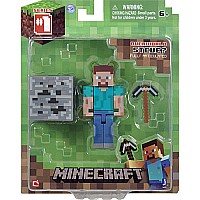 Minecraft 3" Core Steve With Accessory